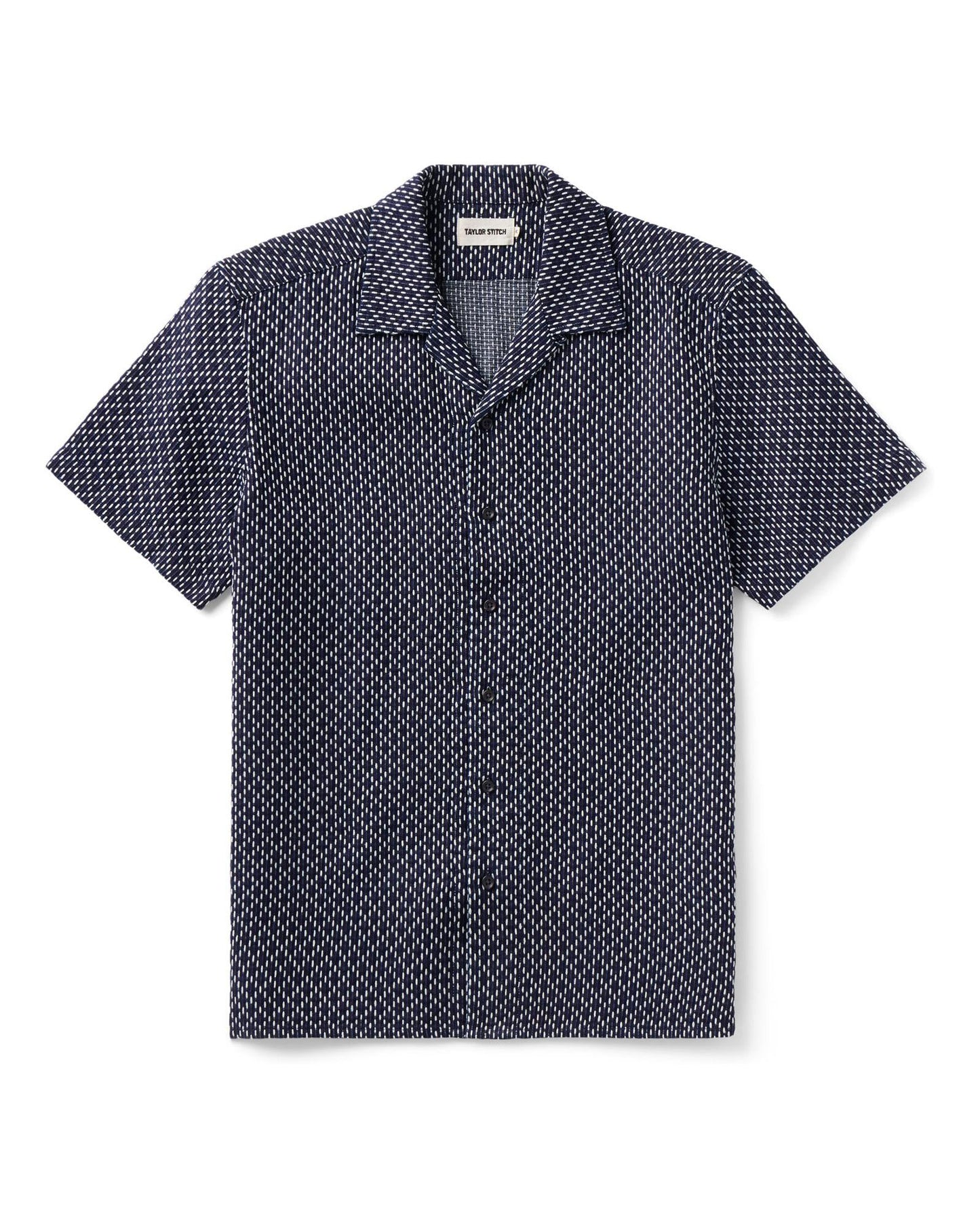 The Davis Shirt in Indigo Raindrop Sashiko