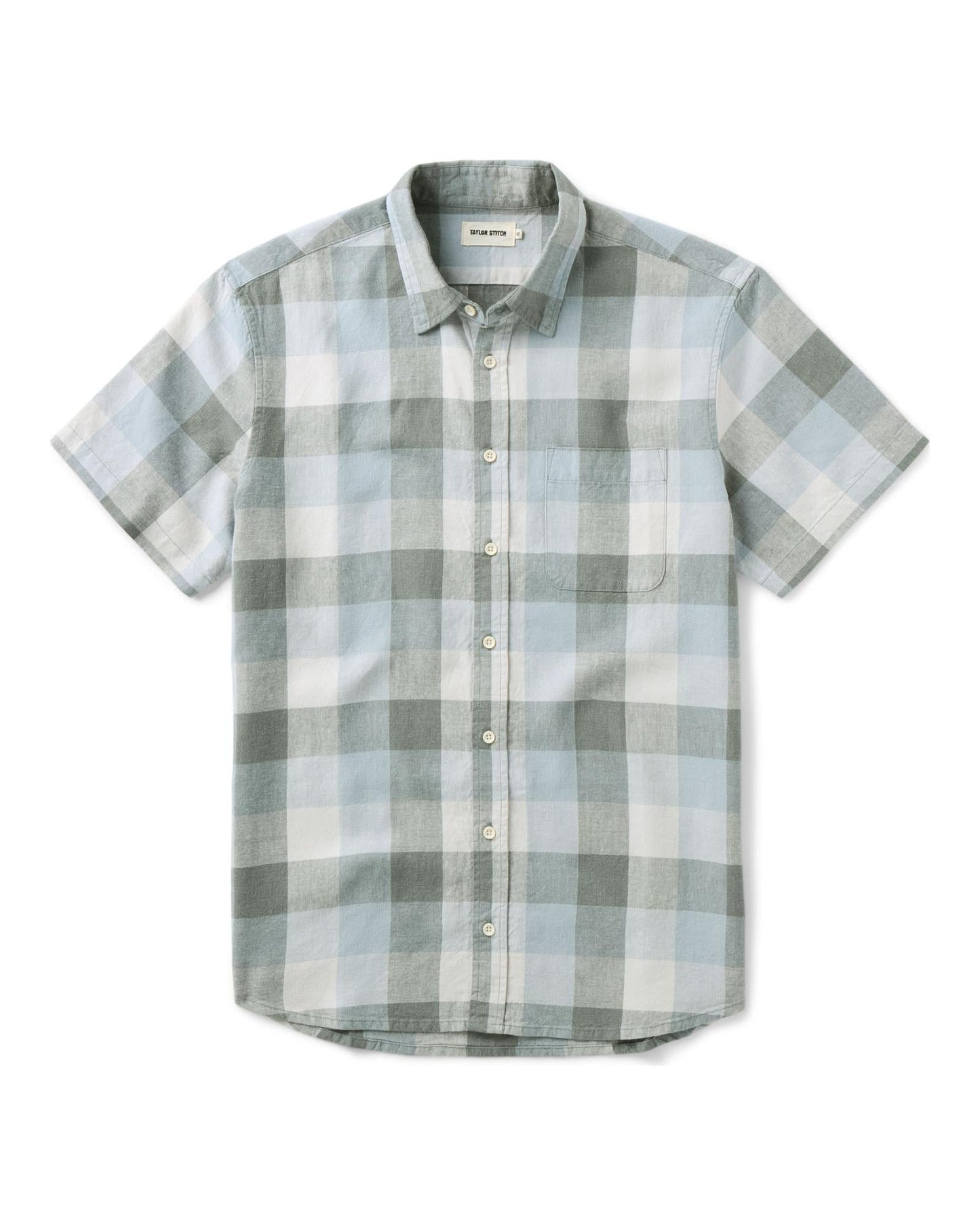 The Short Sleeve California in Overcast Check Hemp