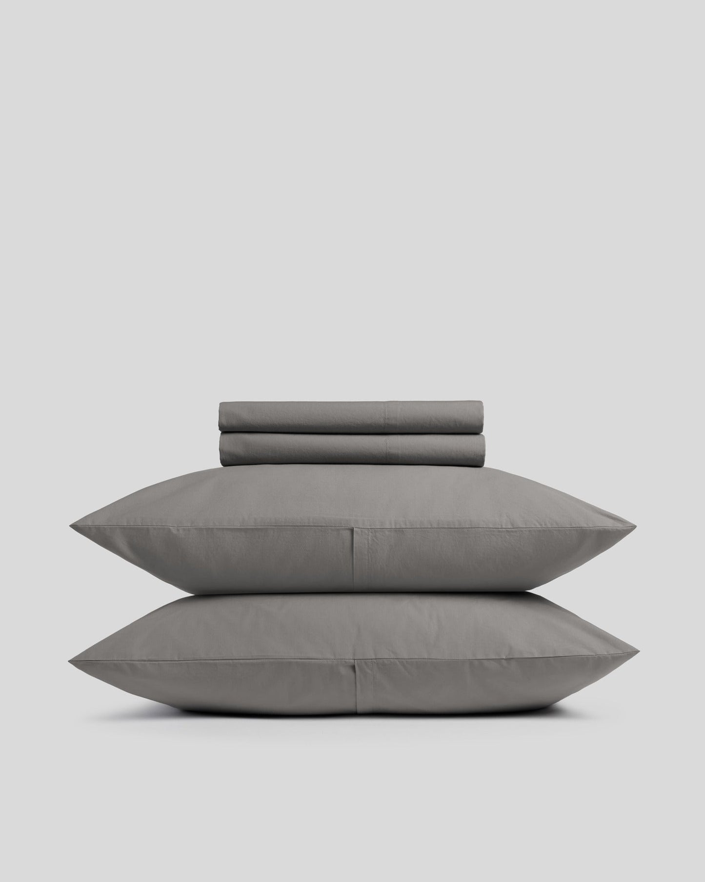 Brushed Cotton Sheet Set - Pebble K/CK