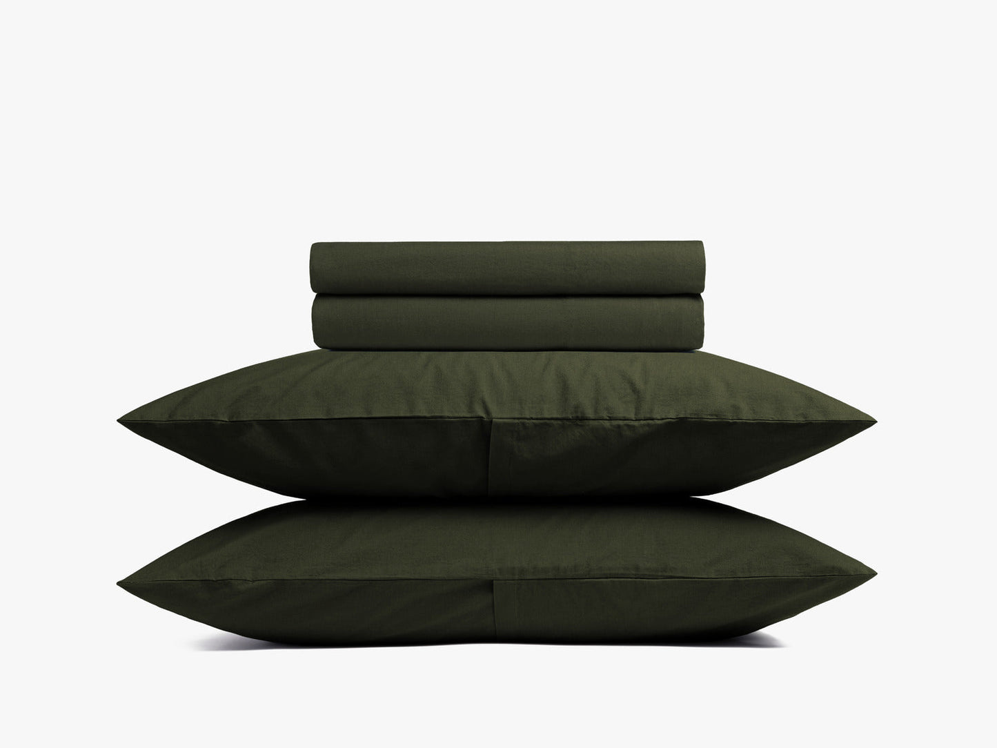 Brushed Cotton Bed Set - FINAL SALE (Evergreen)