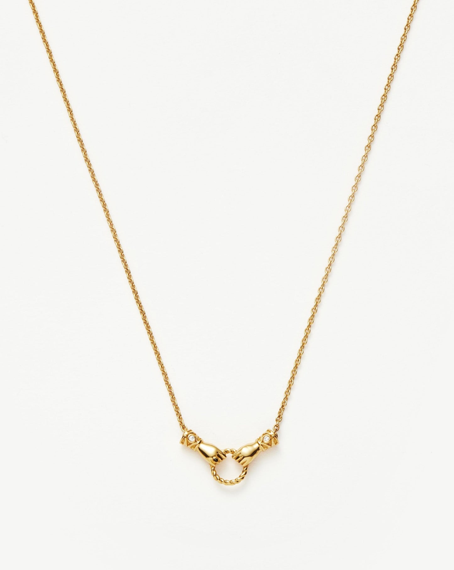 Harris Reed In Good Hands Mini Pendant Slider Necklace