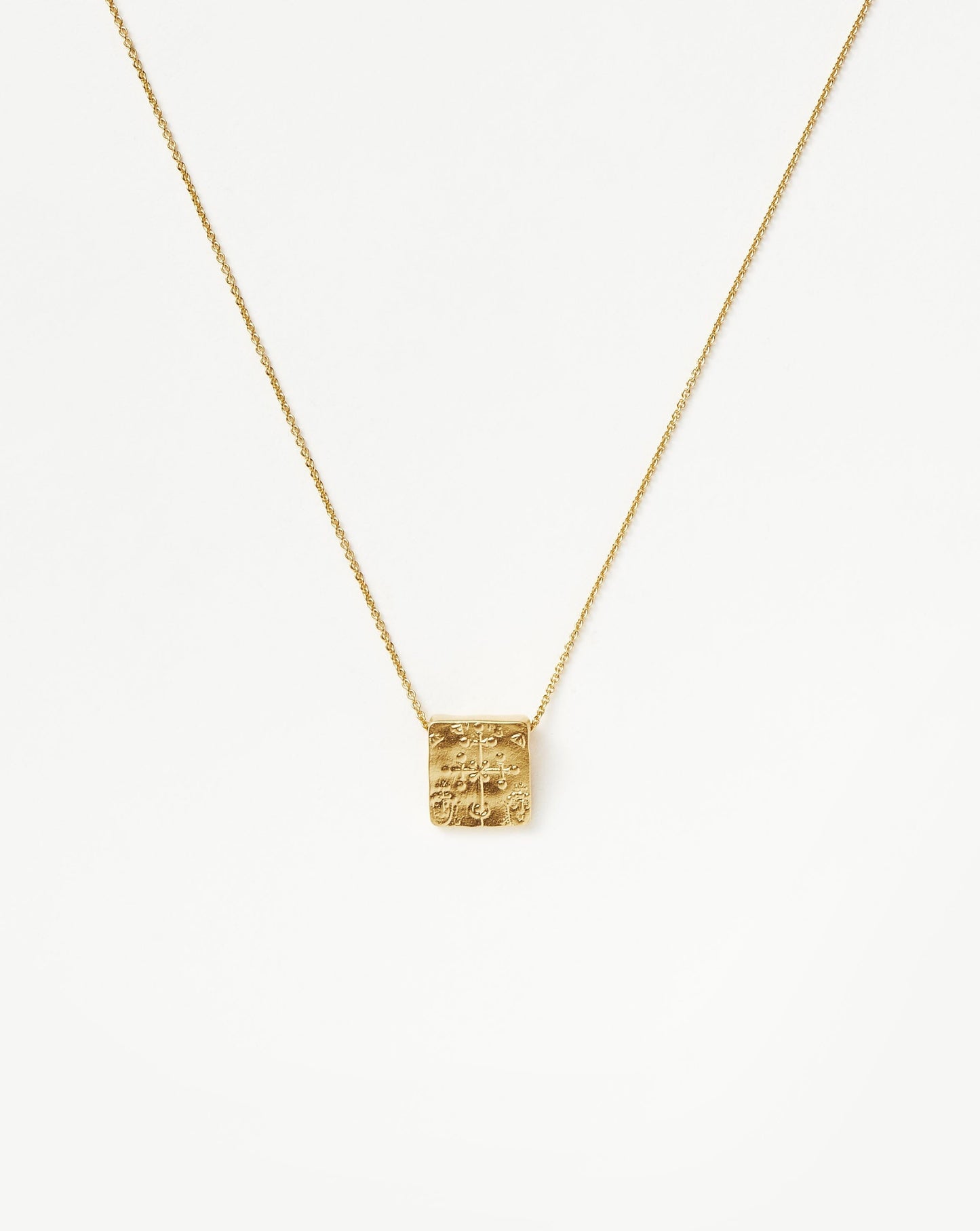 Lucy Williams Byzantine Square Coin Pendant Necklace