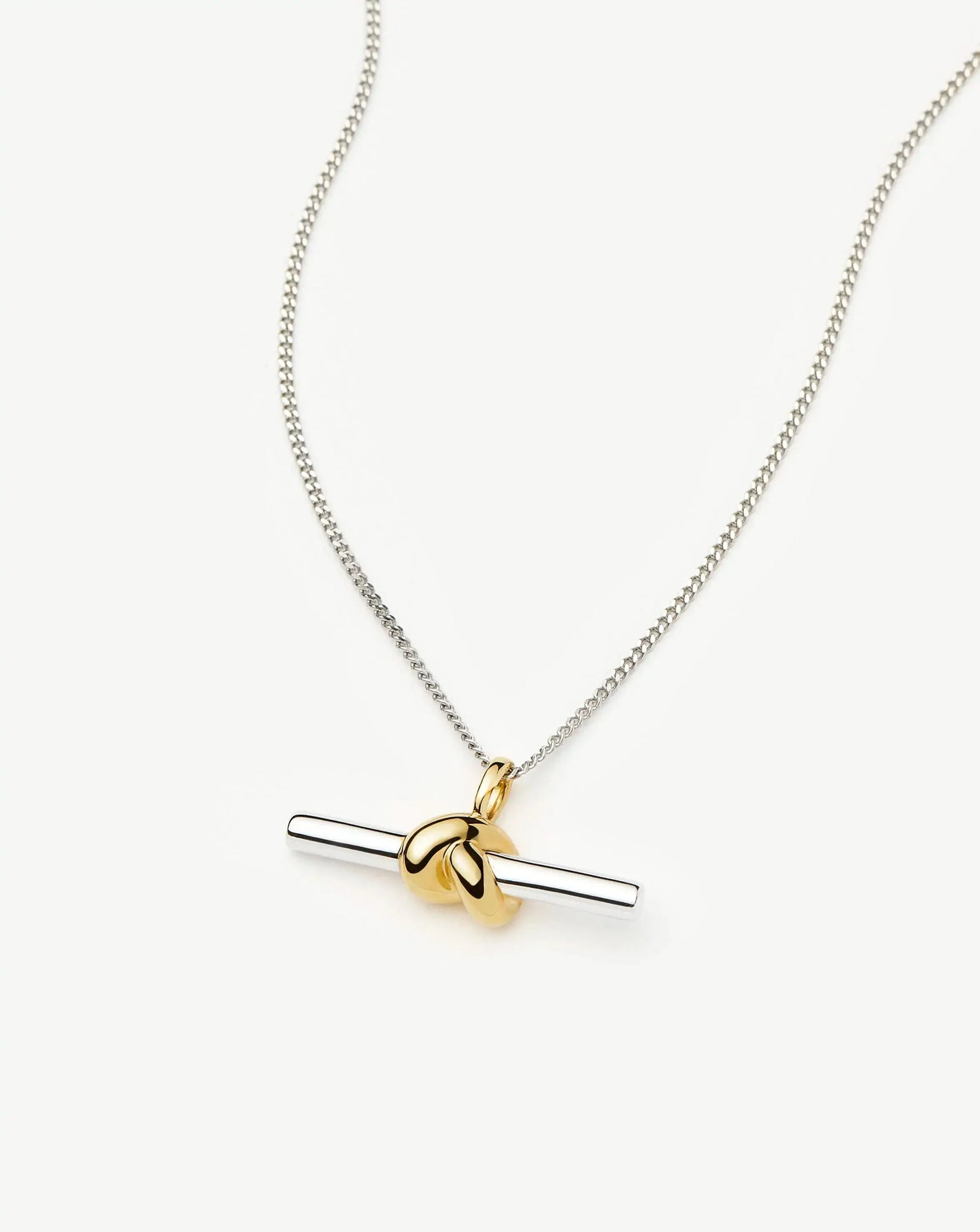 Lucy Williams T-Bar Knot Pendant Necklace