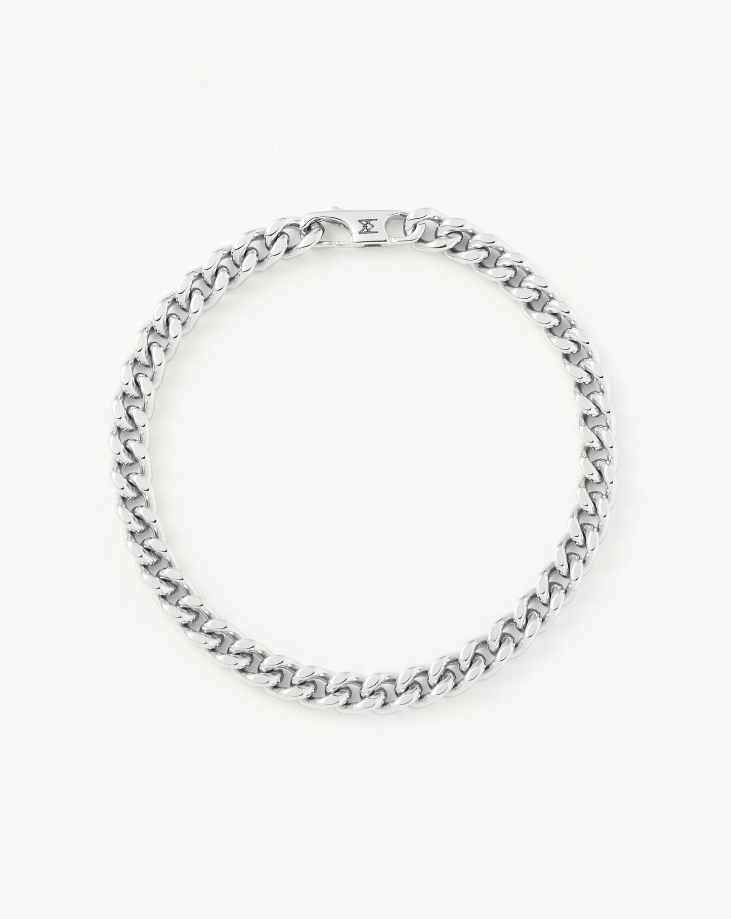 Mens Flat Curb Chain Bracelet