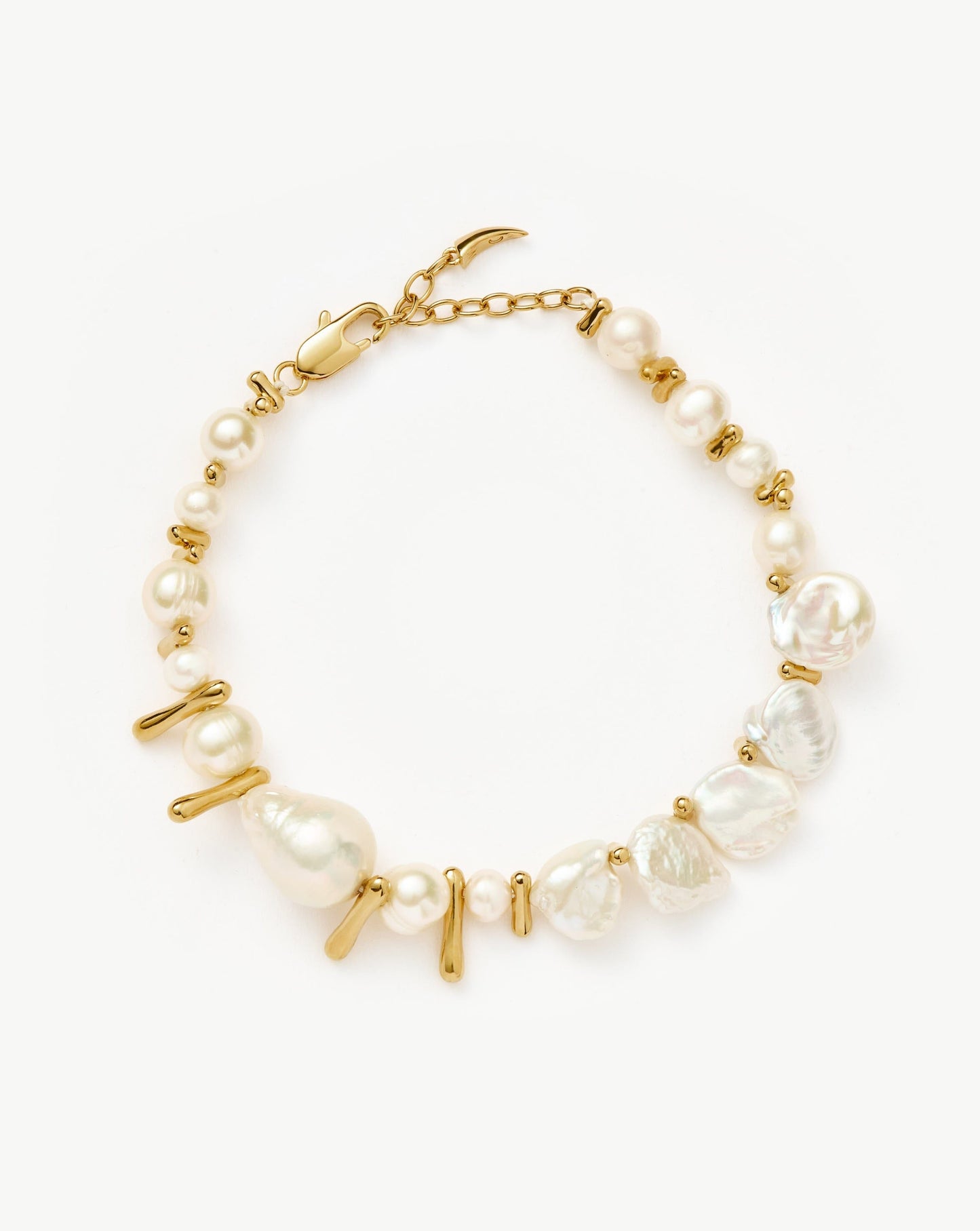 Mixed Pearl Statement Beaded Bracelet