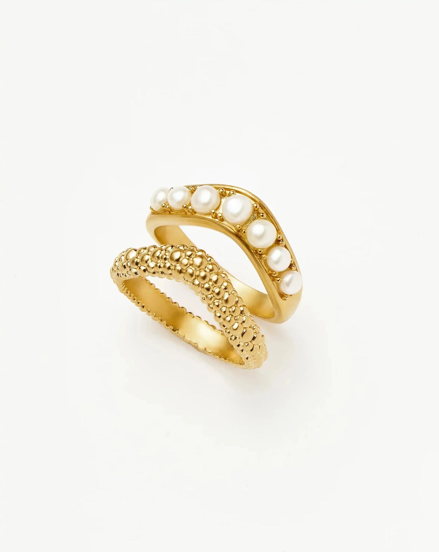 The Pearl-fect Stacking Ring Set