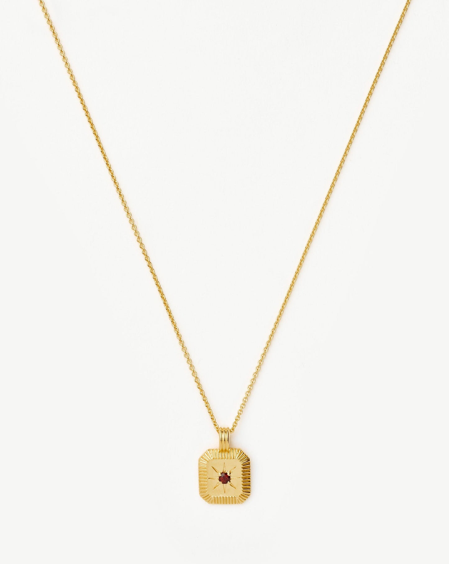 January Birthstone Pendant Necklace