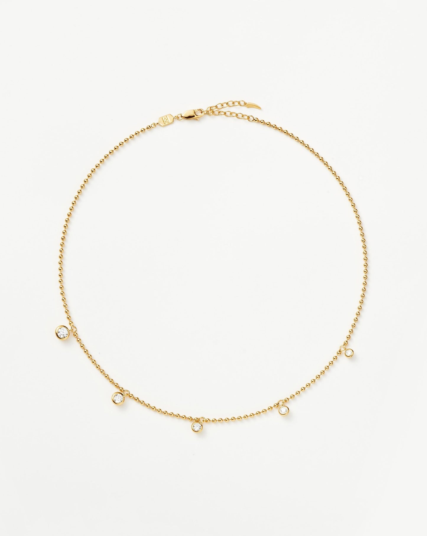Stone Charm Drop Choker