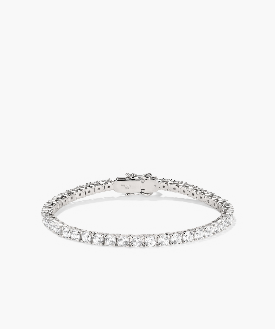 Lab Grown Sapphire Tennis Bracelet