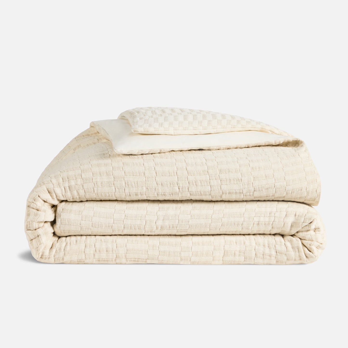 Woven Checkerboard Duvet Cover