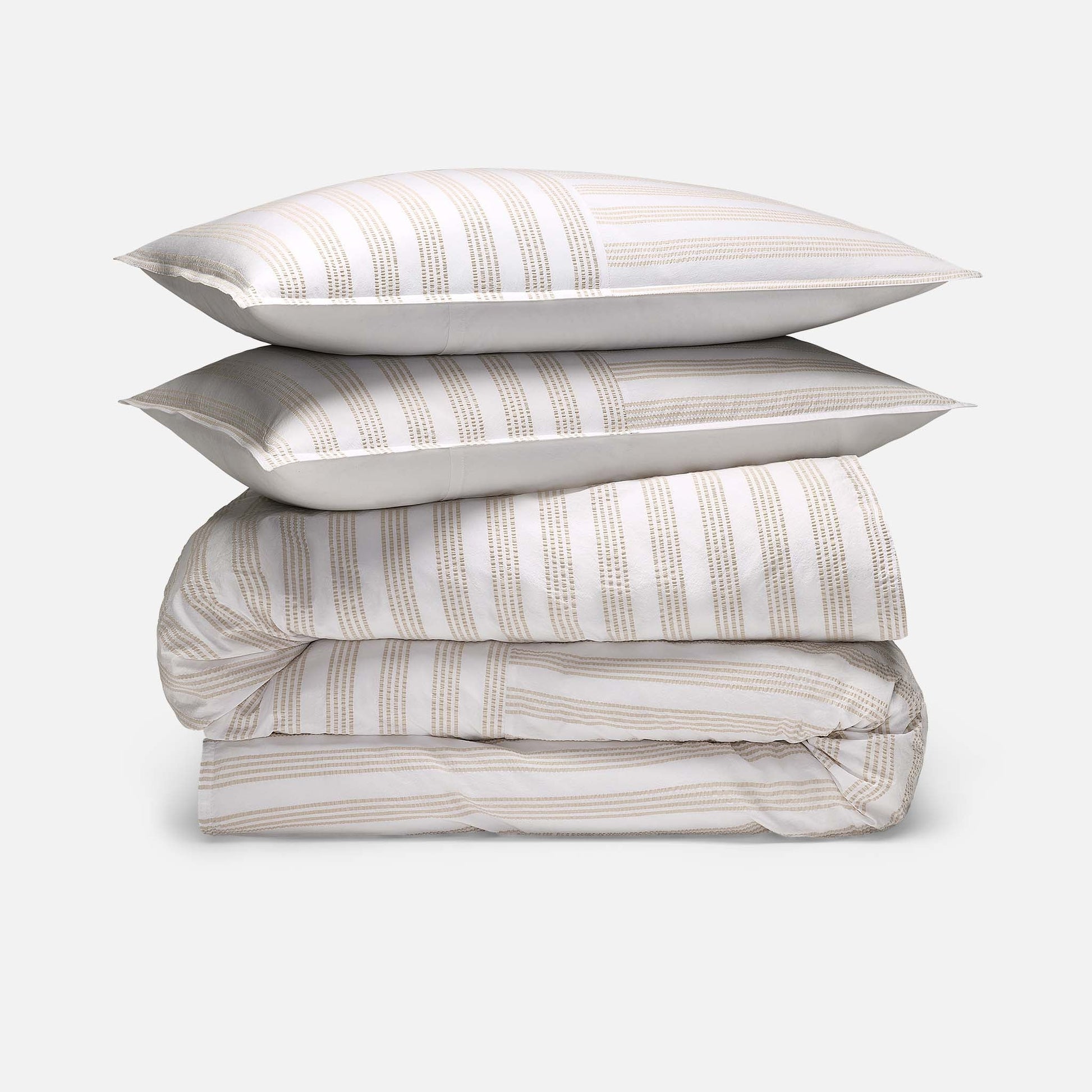 Seersucker Classic Percale Duvet Set