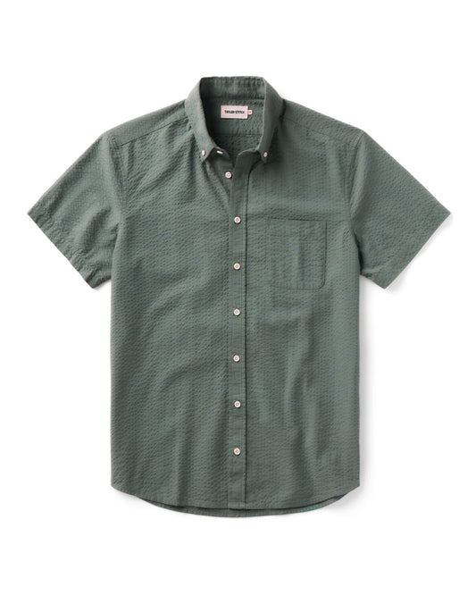The Short Sleeve Jack in Deep Sea Seersucker