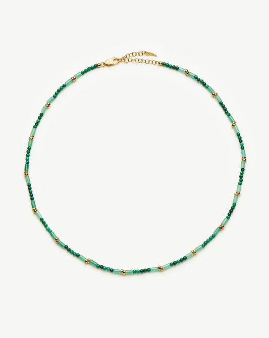 Beaded Gemstone Choker