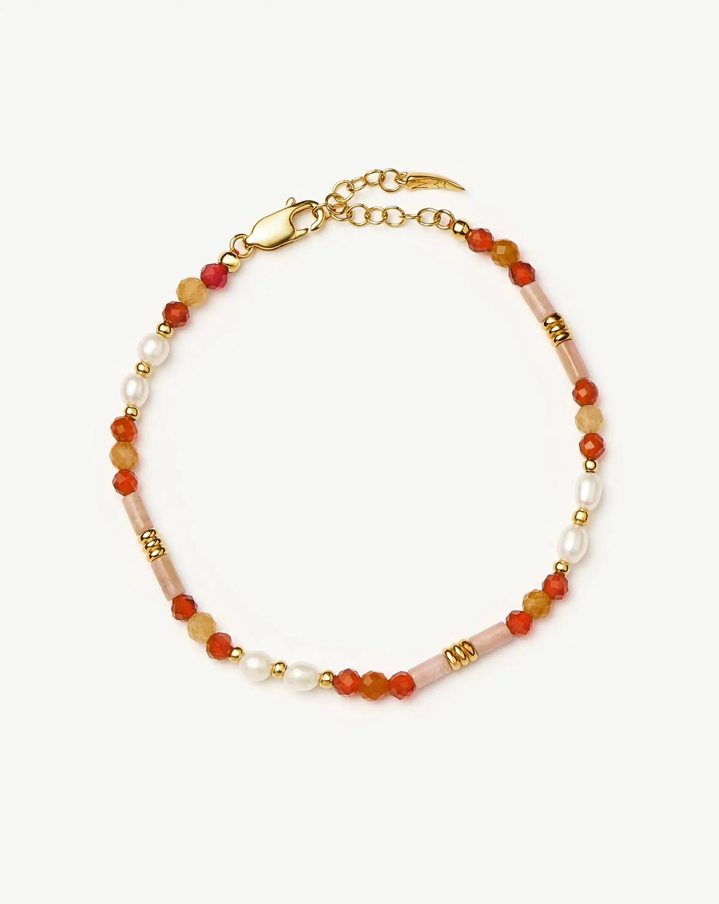Beaded Gemstone & Pearl Bracelet