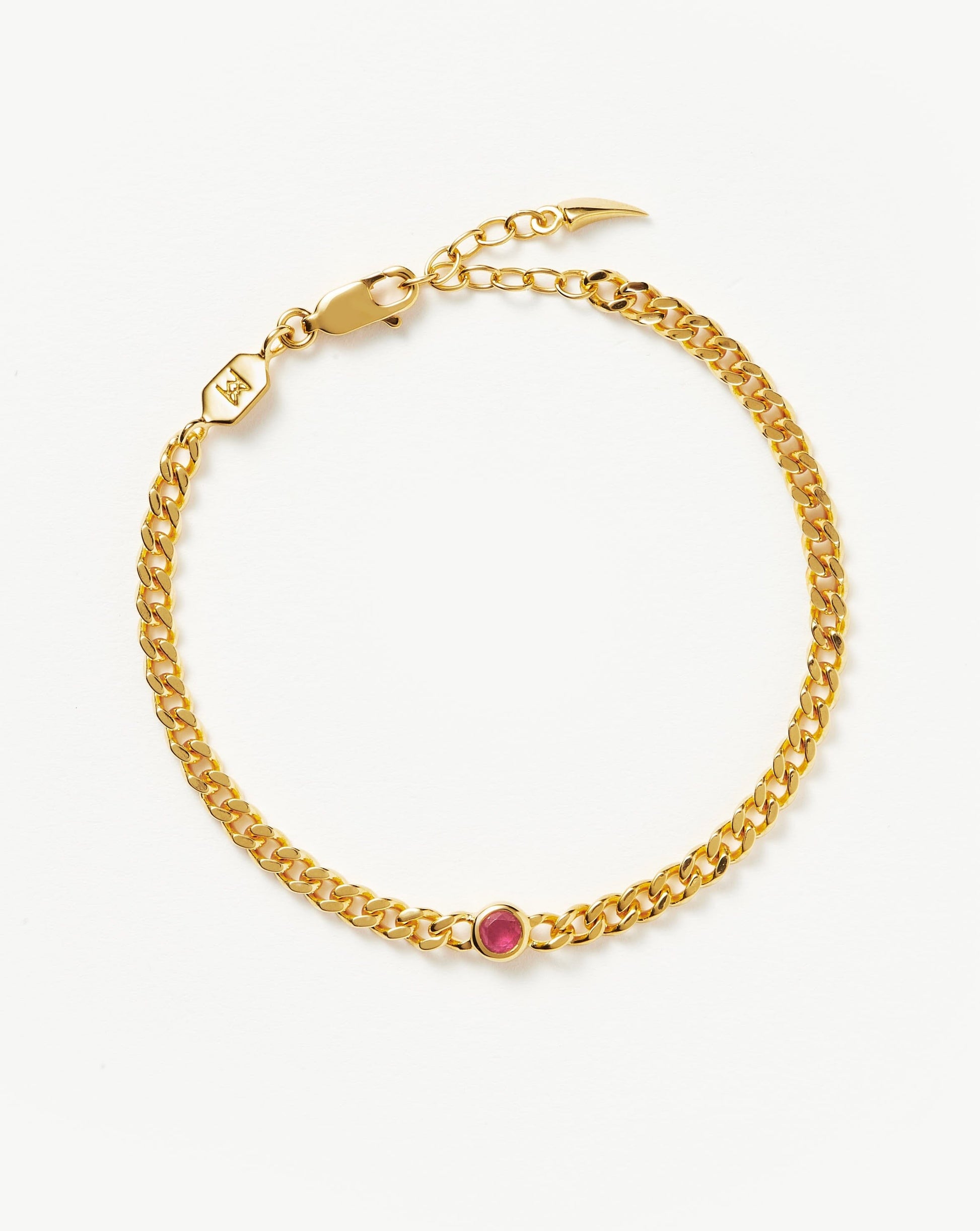 October Birthstone Chain Bracelet