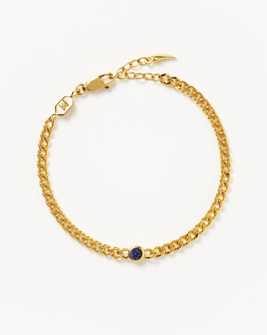 September Birthstone Chain Bracelet