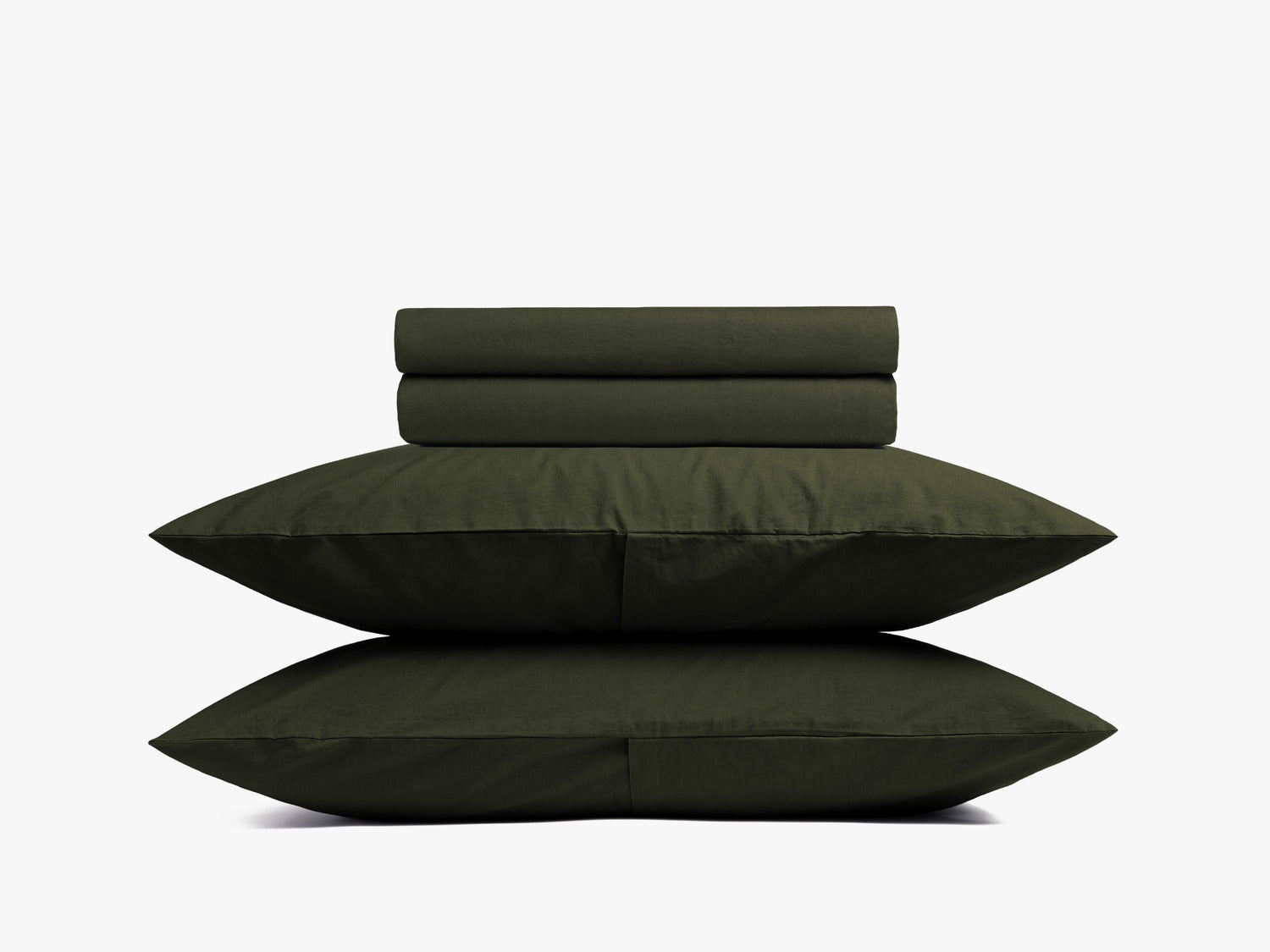 Brushed Cotton Bed Set - FINAL SALE (Evergreen)