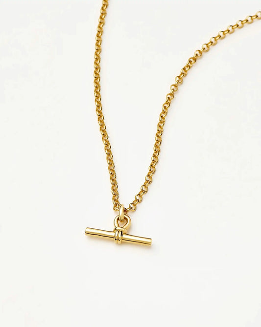 Chunky T-Bar Chain Necklace