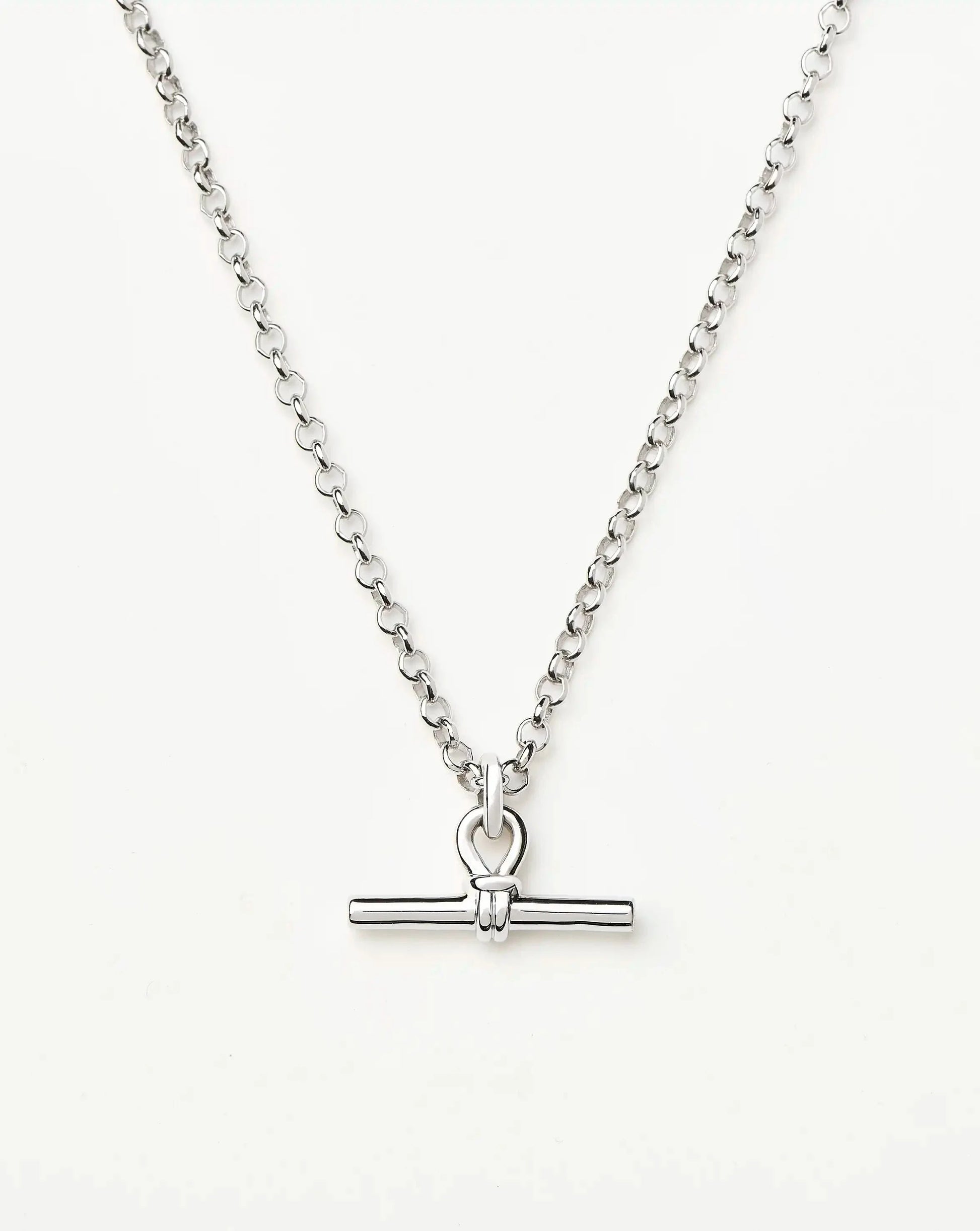 Chunky T-Bar Chain Necklace