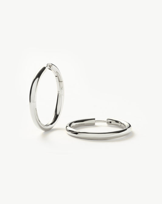 Classic Tunnel Medium Hoop Earrings