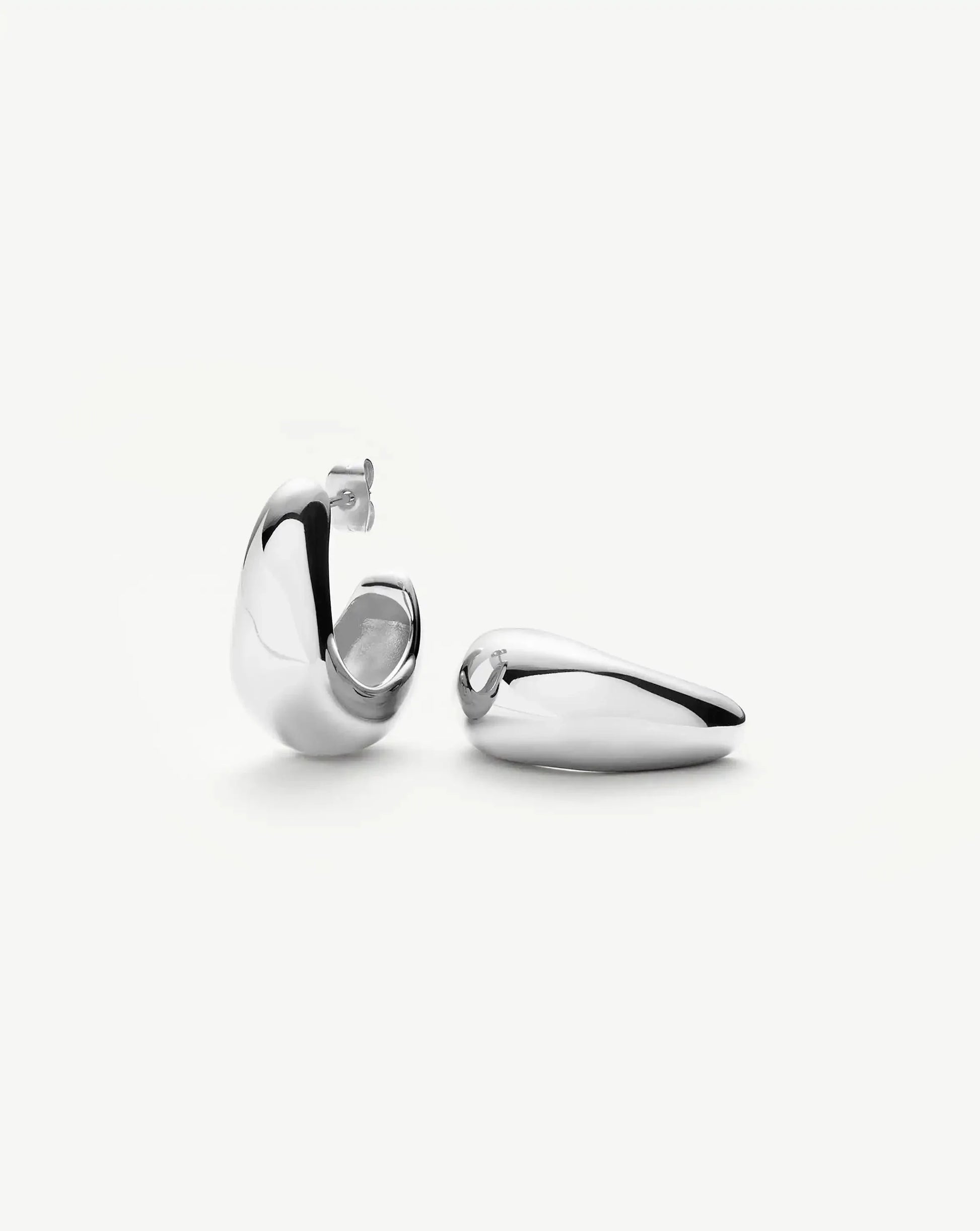 Dome Medium Hoop Earrings