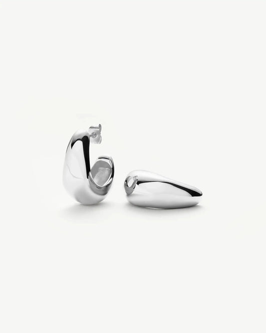 Dome Medium Hoop Earrings