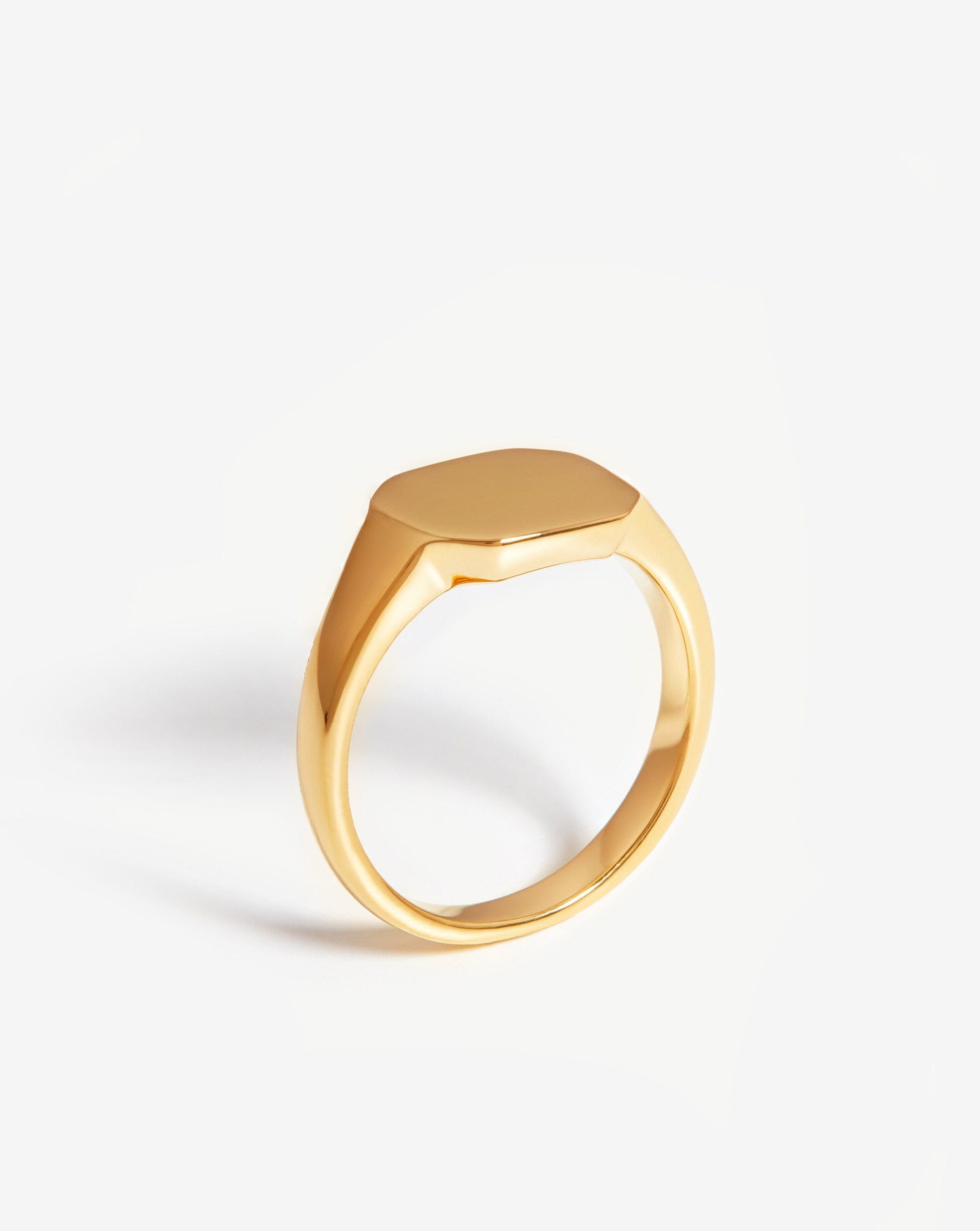 Engravable Octa Signet Ring