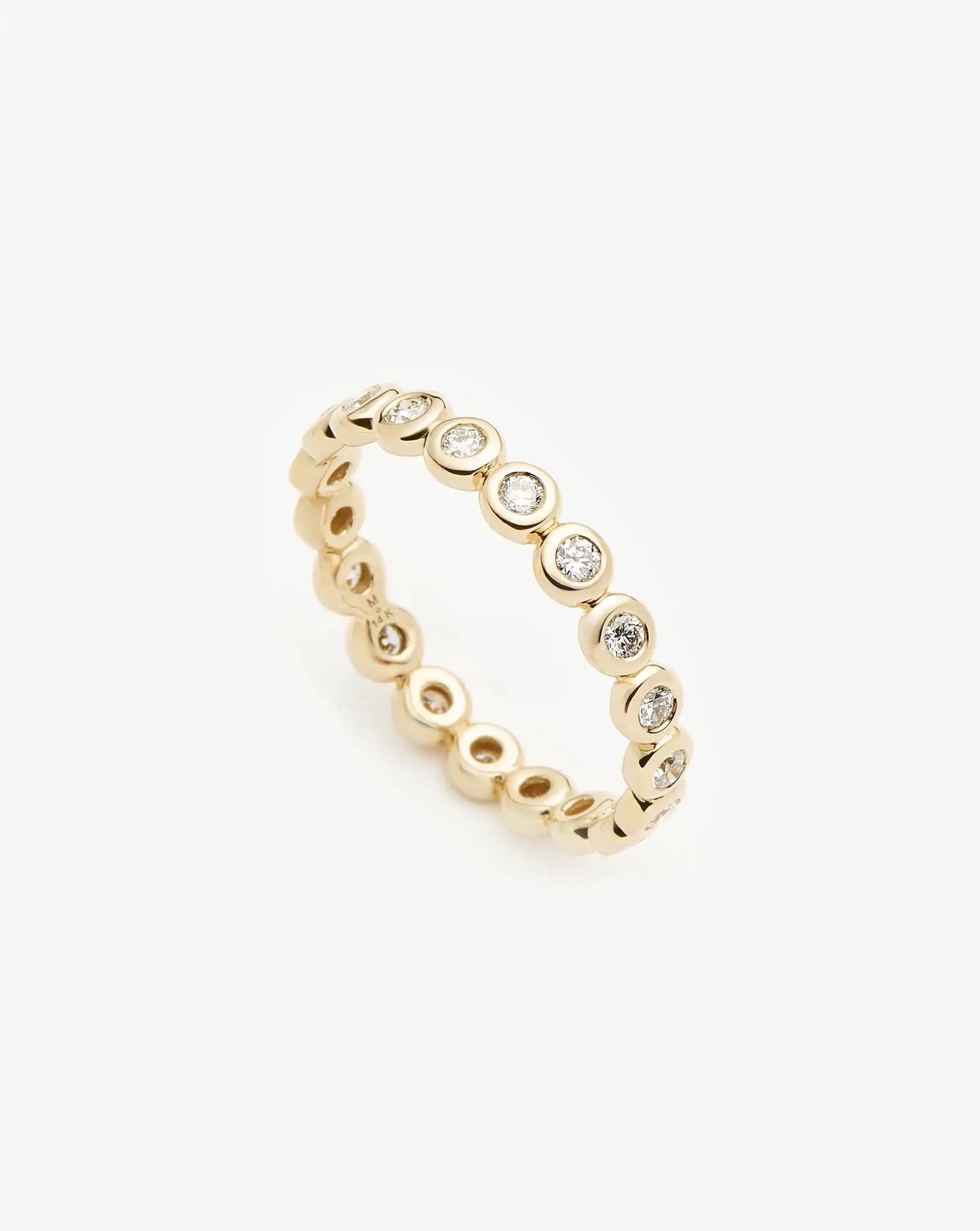 Solid Gold Diamond Tennis Eternity Ring