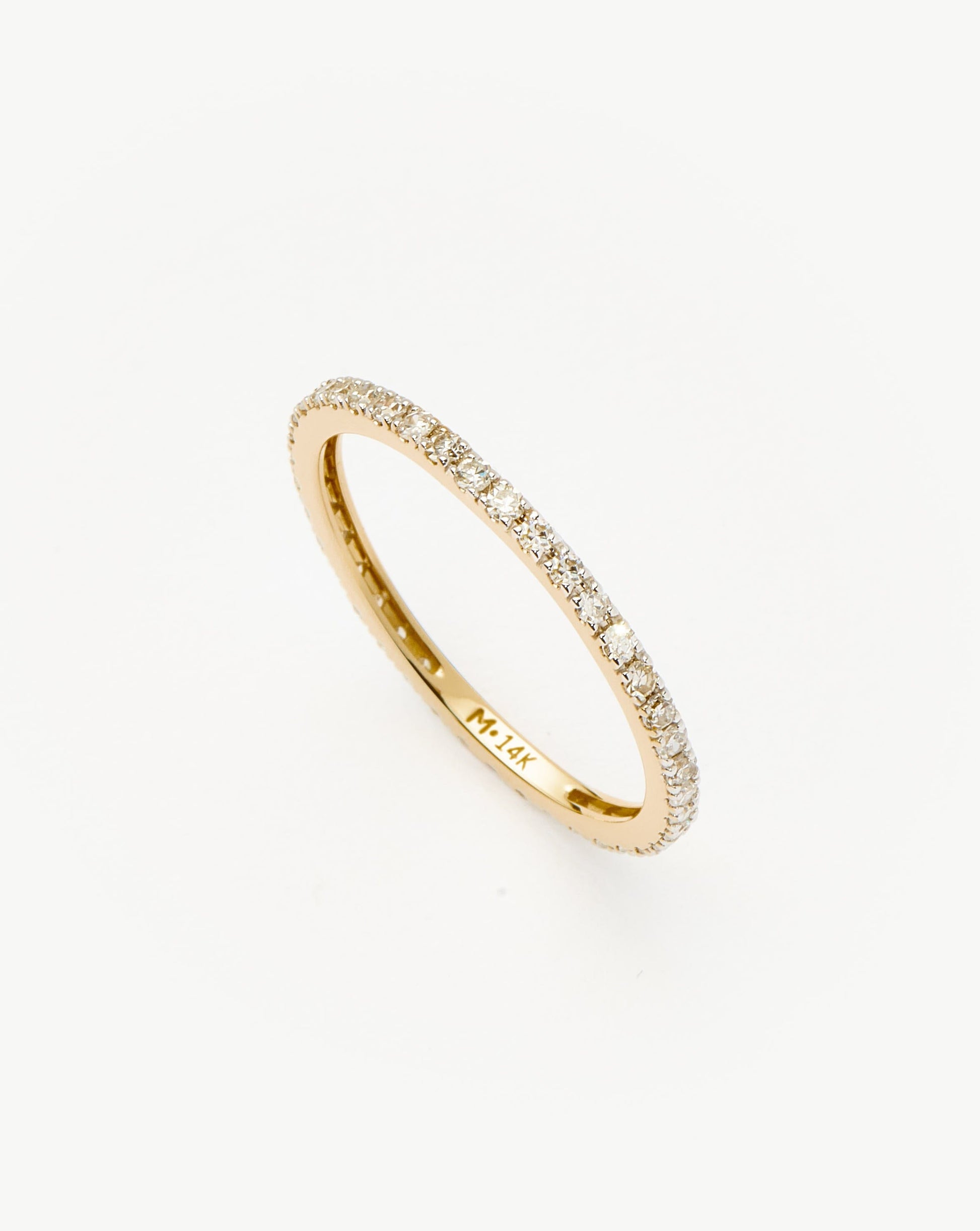 Solid Gold Slim Eternity Ring