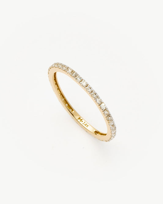 Solid Gold Slim Eternity Ring