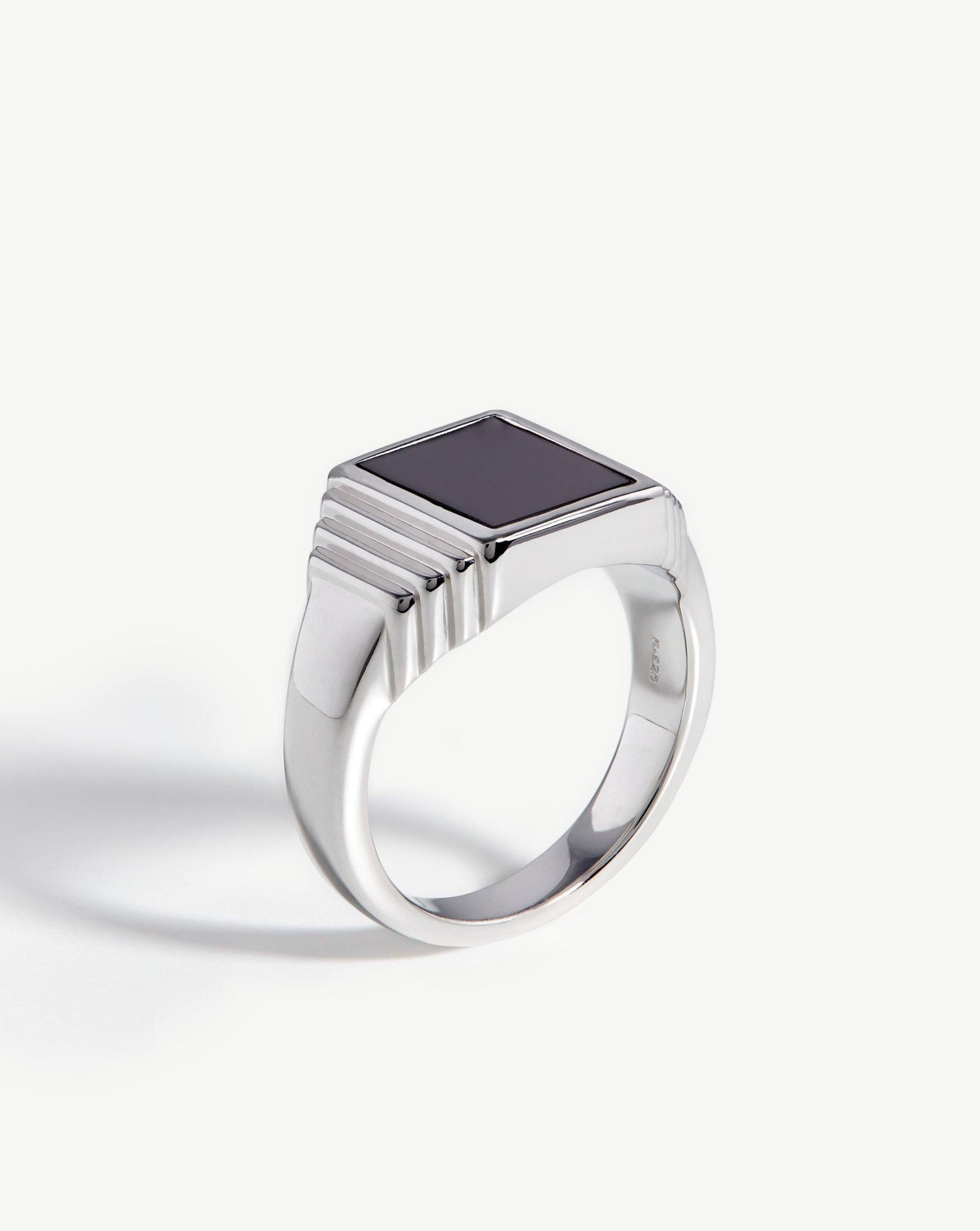 Fused Ridge Signet Ring