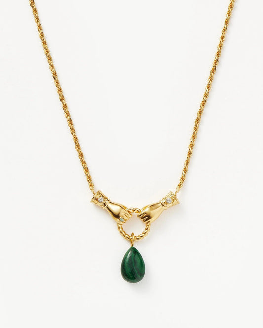Harris Reed In Good Hands Drop Pendant Necklace