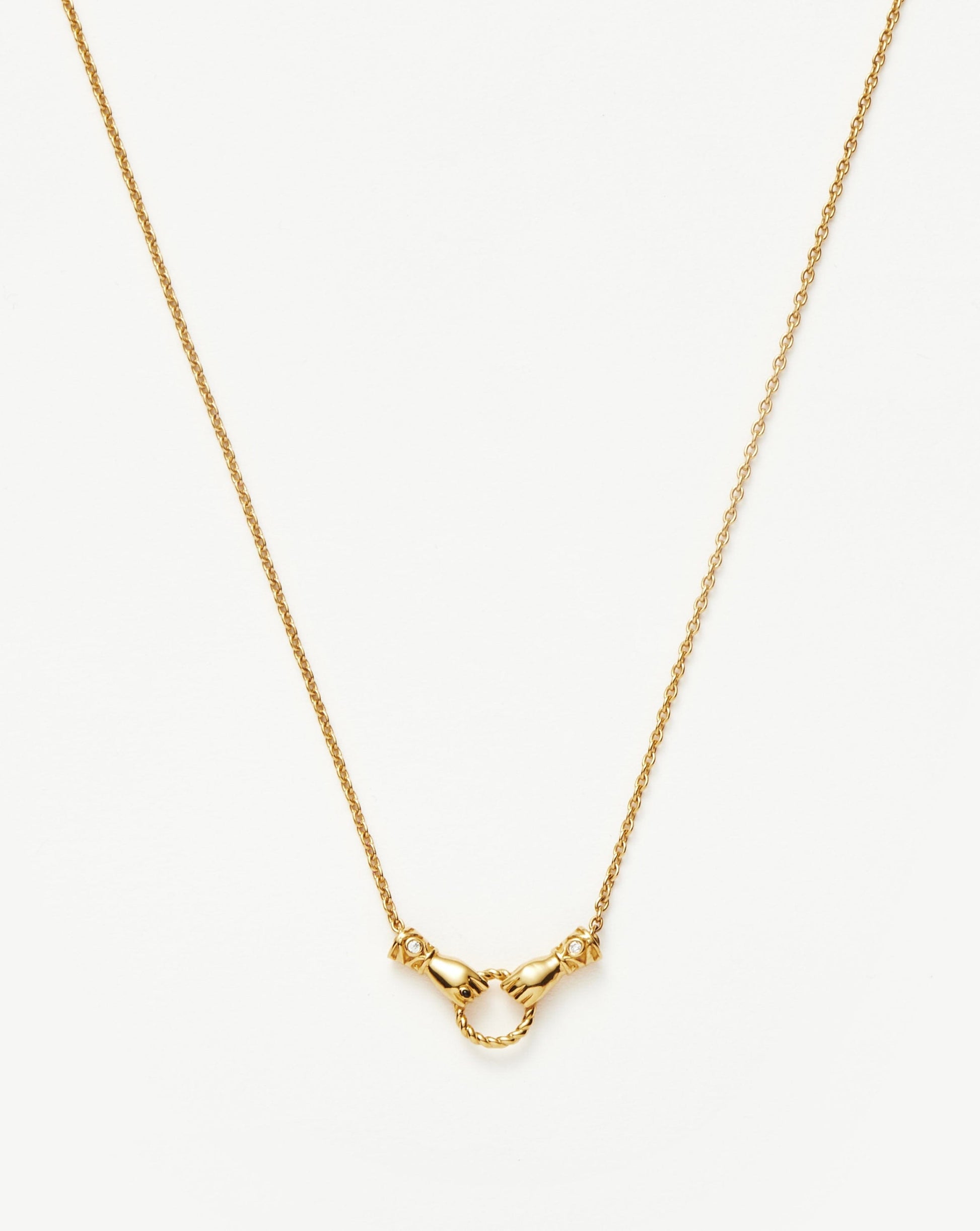Harris Reed In Good Hands Mini Pendant Slider Necklace