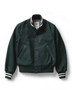 The Golden Bear Snap Bomber in Ivy Wool