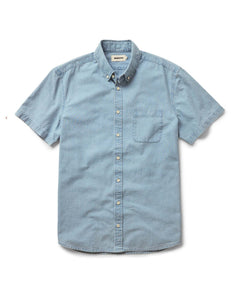 The Short Sleeve Jack in Washed Indigo Oxford