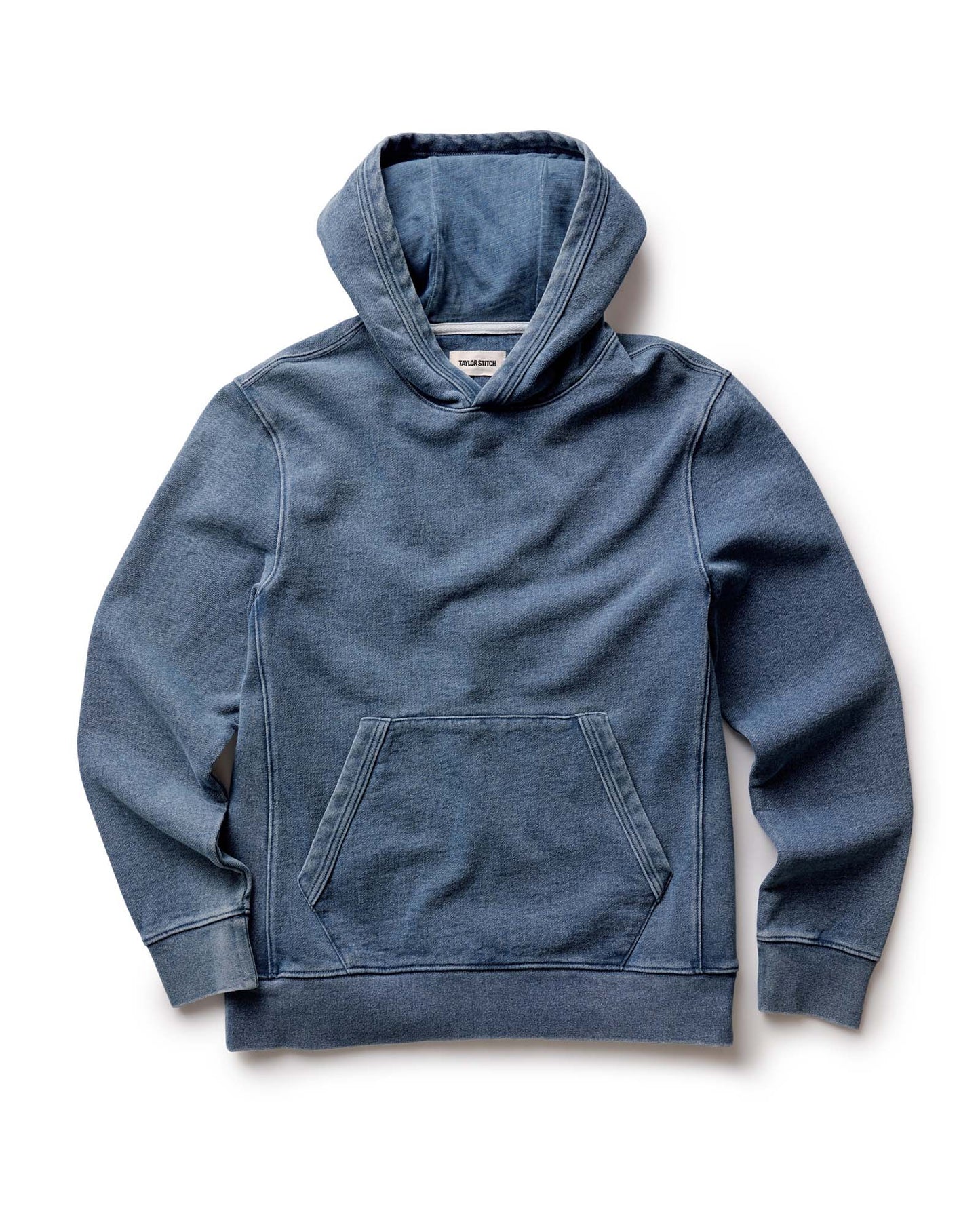 The Sunset Hoodie in Washed Indigo Terry