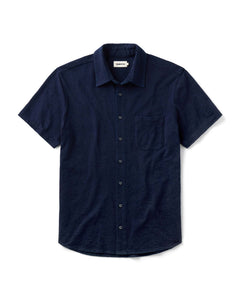 The Short Sleeve California in Rinsed Indigo Slub
