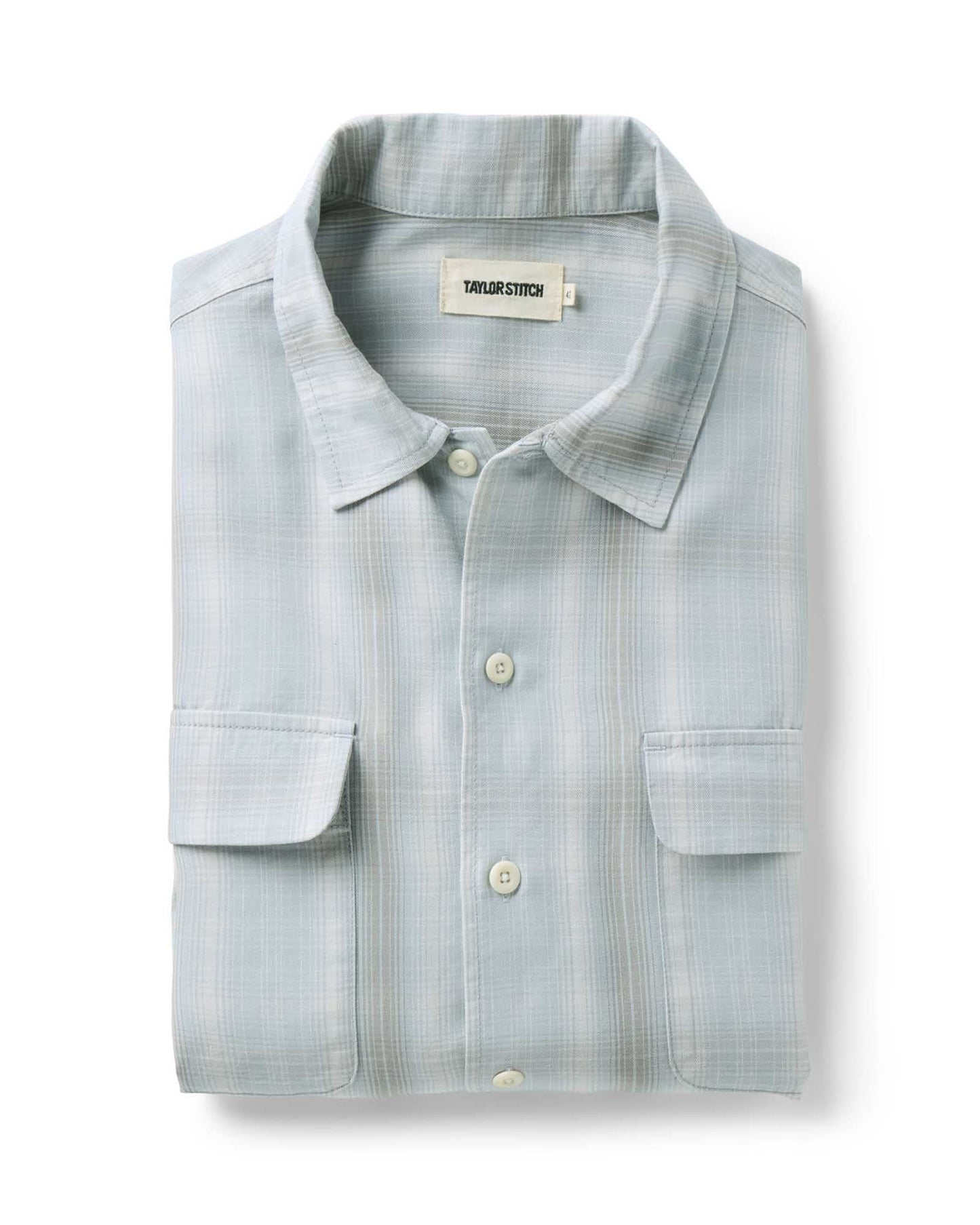The Shore Shirt in Fog Check Lyocell
