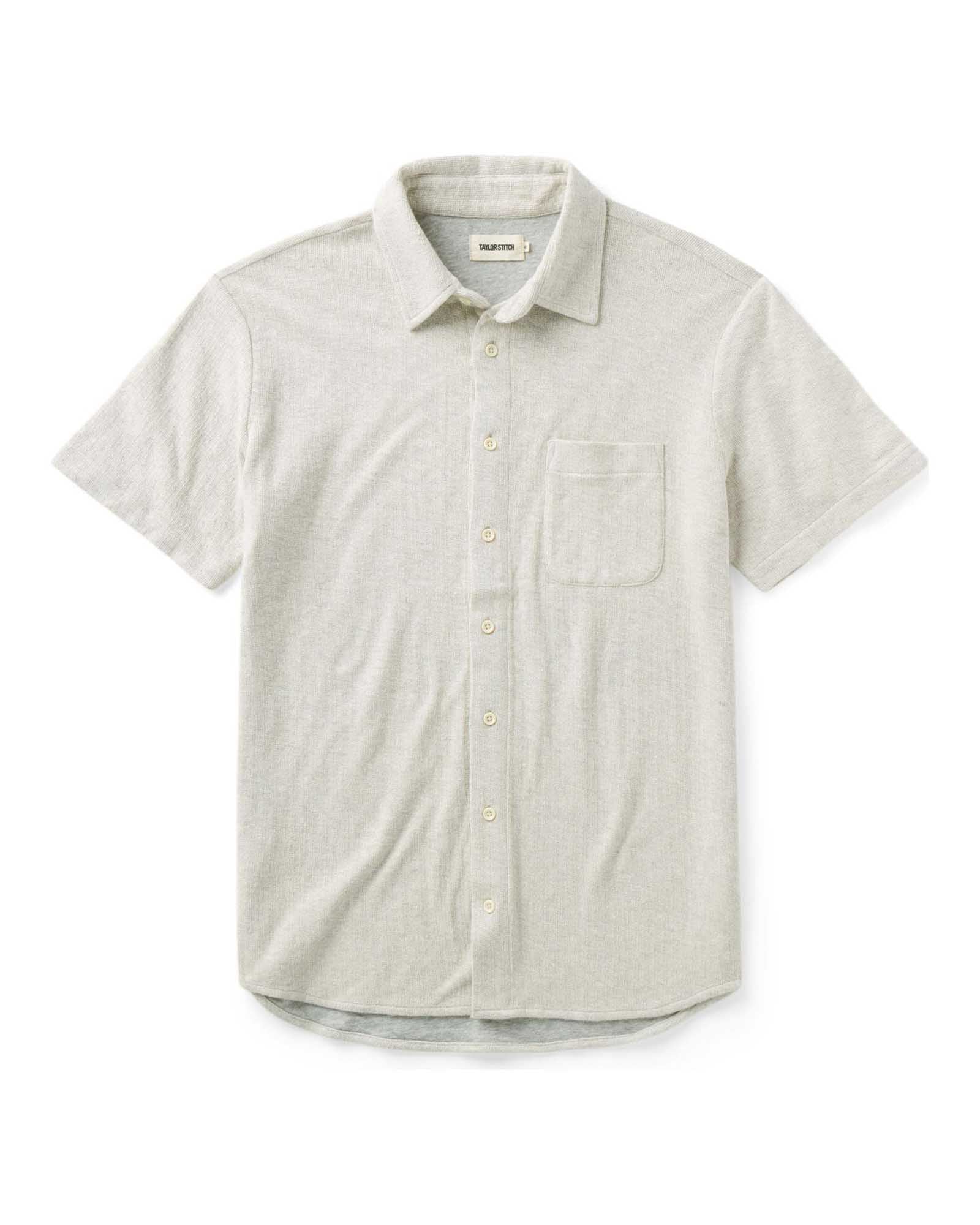 The Short Sleeve California in Heather Oat Double Knit