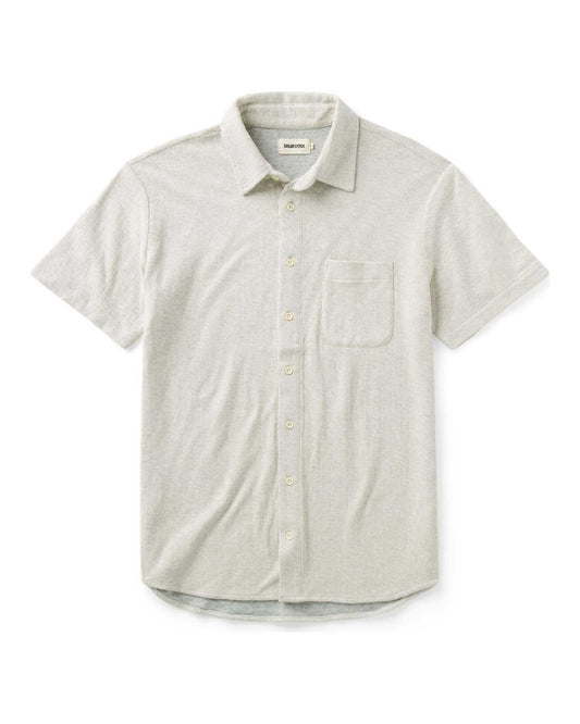 The Short Sleeve California in Heather Oat Double Knit