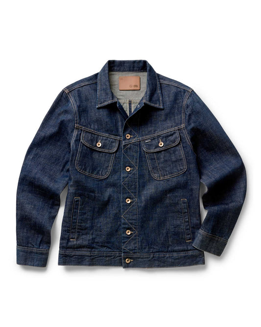 The Long Haul Jacket in Rinsed Organic Selvedge