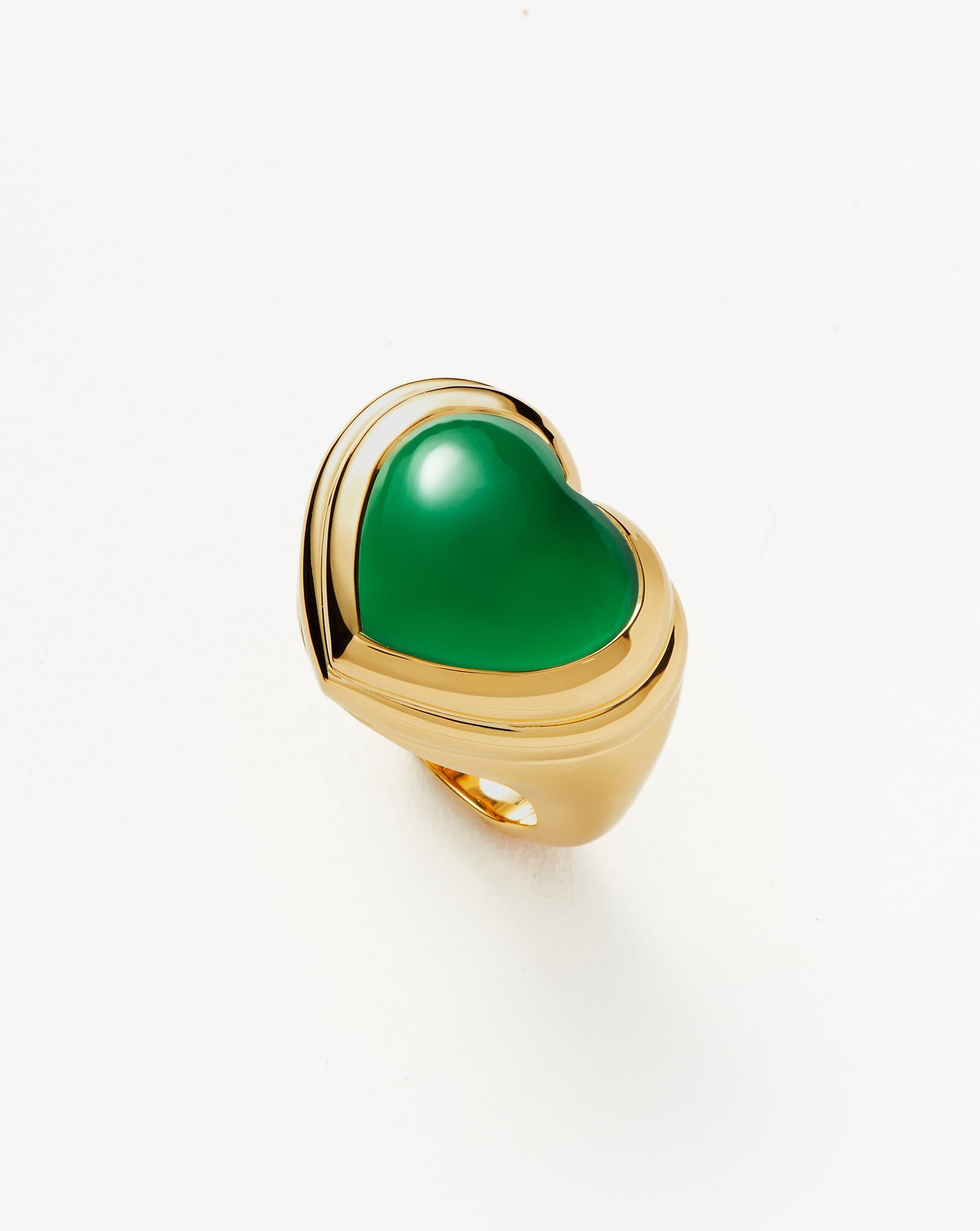 Jelly Heart Gemstone Ring