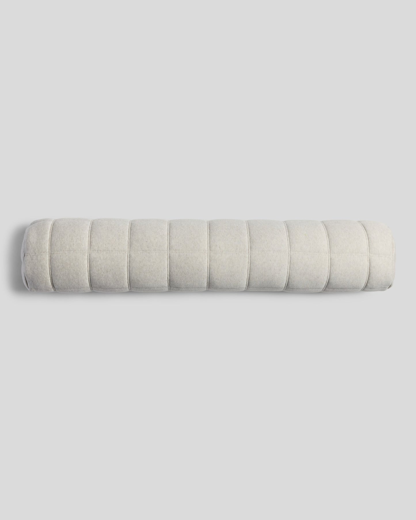 Linen Tencel Jersey Bolster Pillow Cover (Heathered Oatmeal)