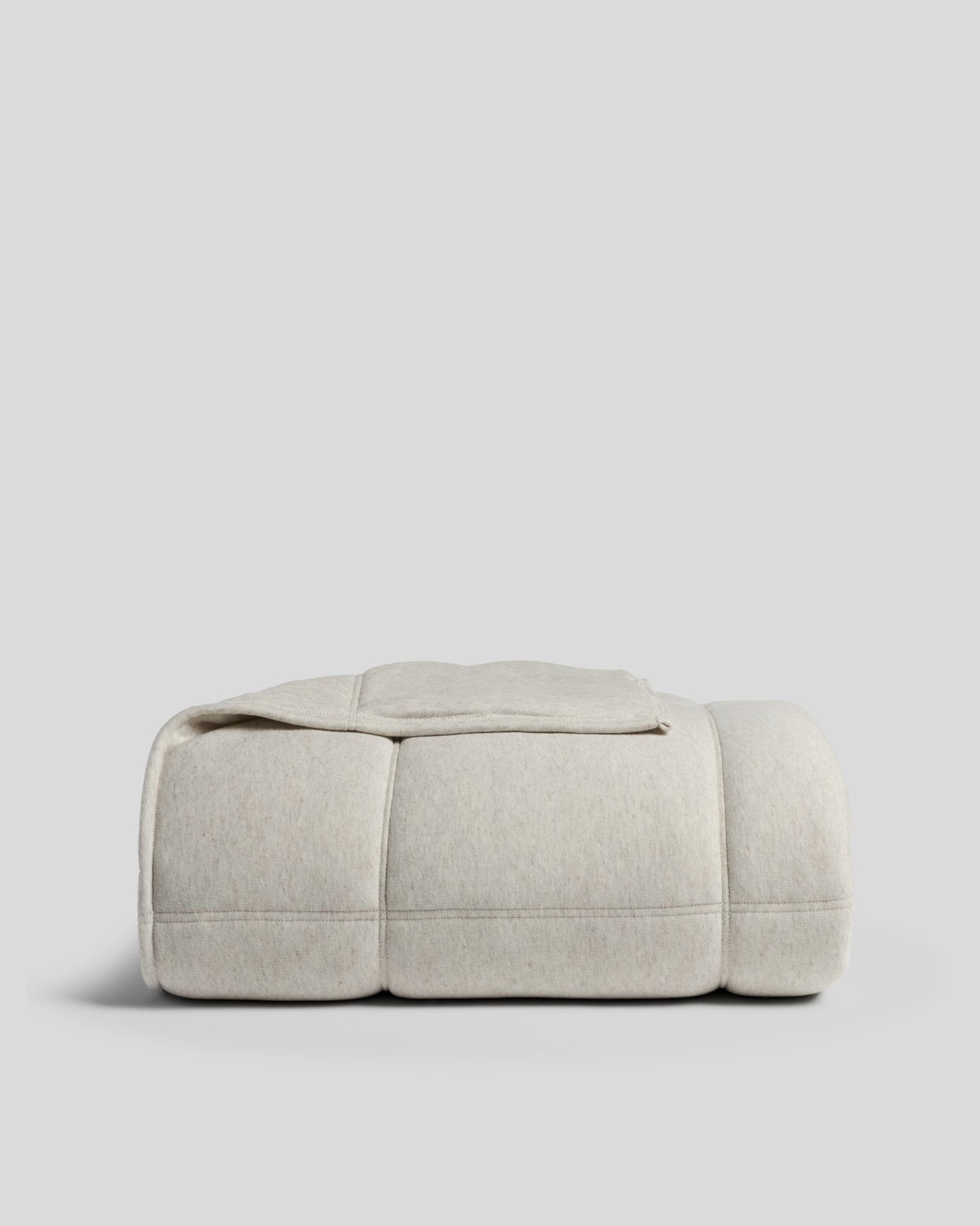 Linen Tencel Jersey Quilt (Heathered Oatmeal)