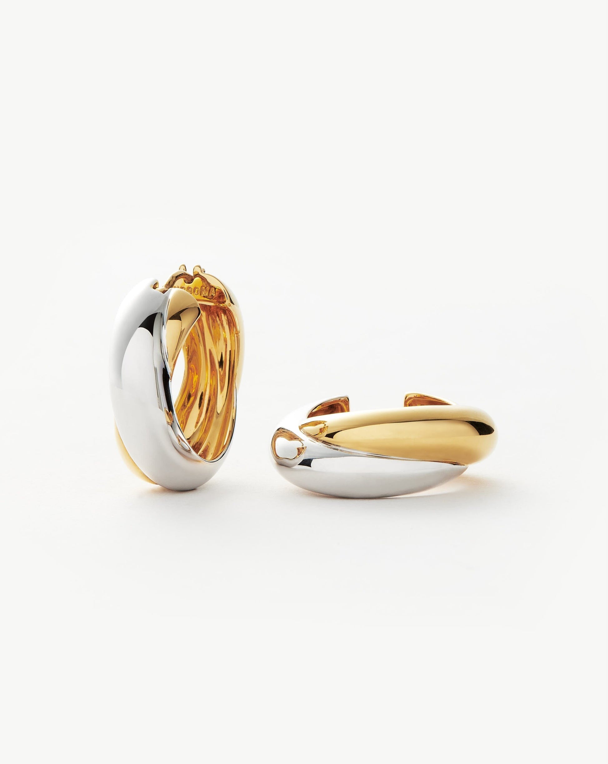 Lucy Williams Chunky Entwine Medium Hoop Earrings
