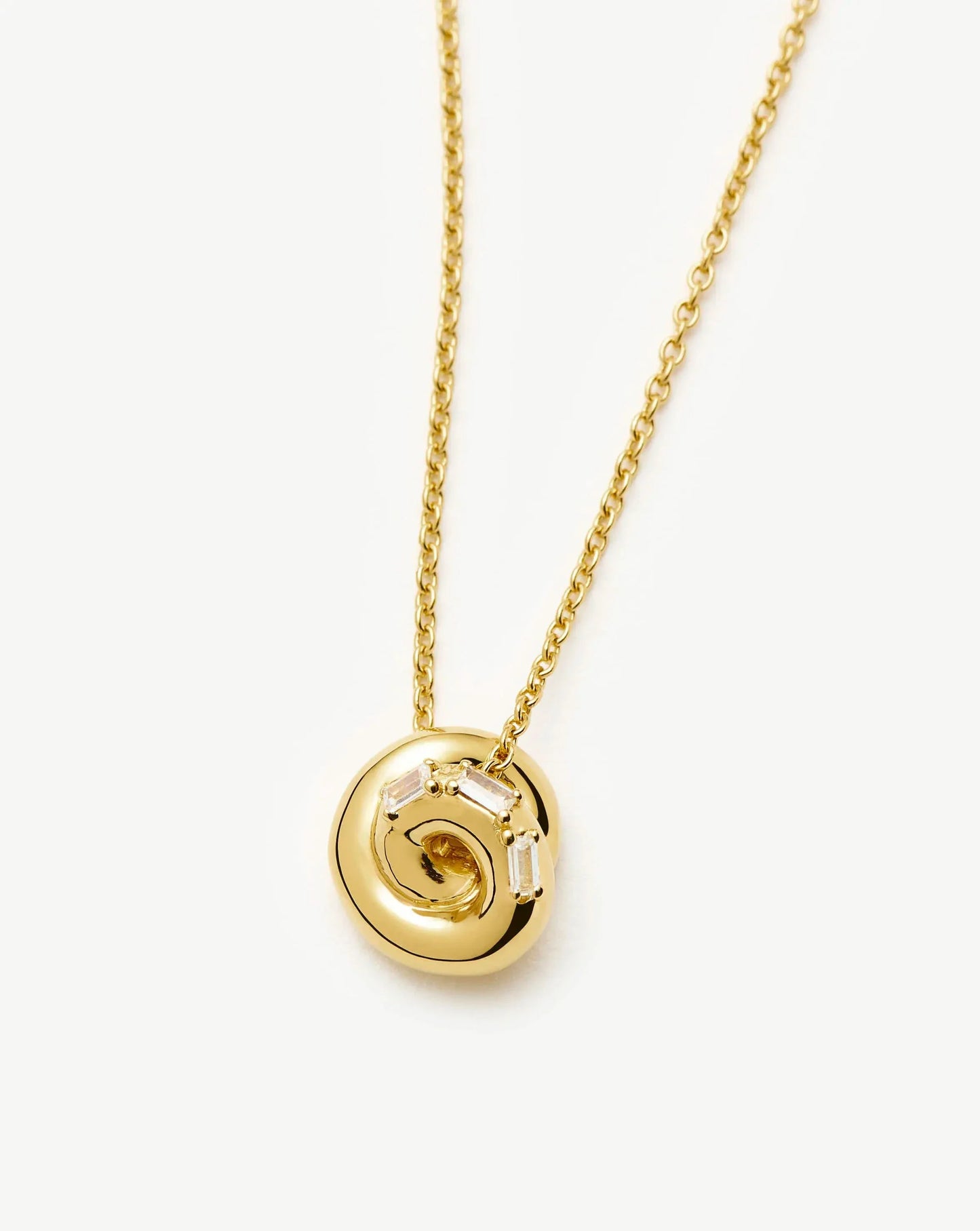 Lucy Williams Pavé Knot Pendant Necklace