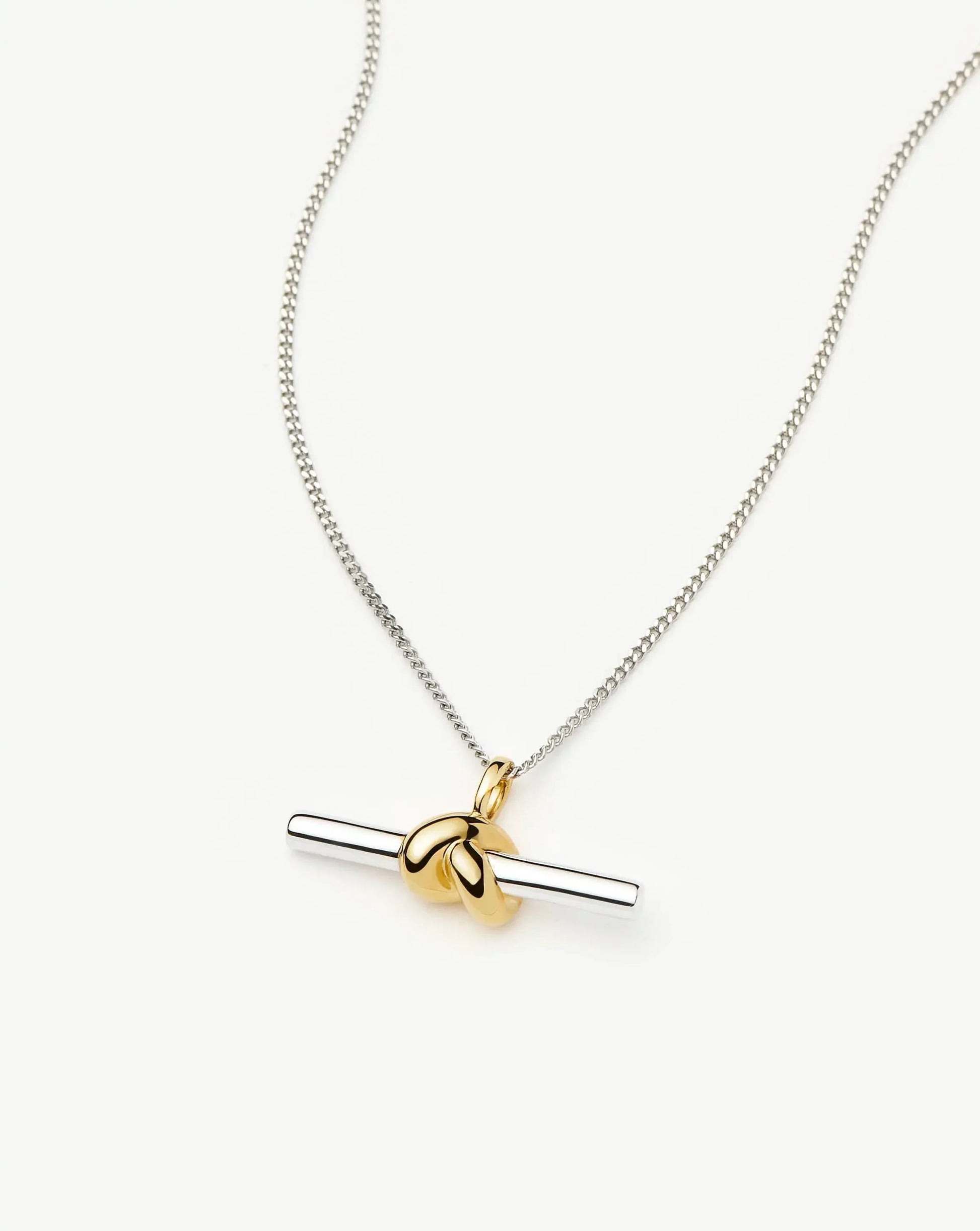 Lucy Williams T-Bar Knot Pendant Necklace