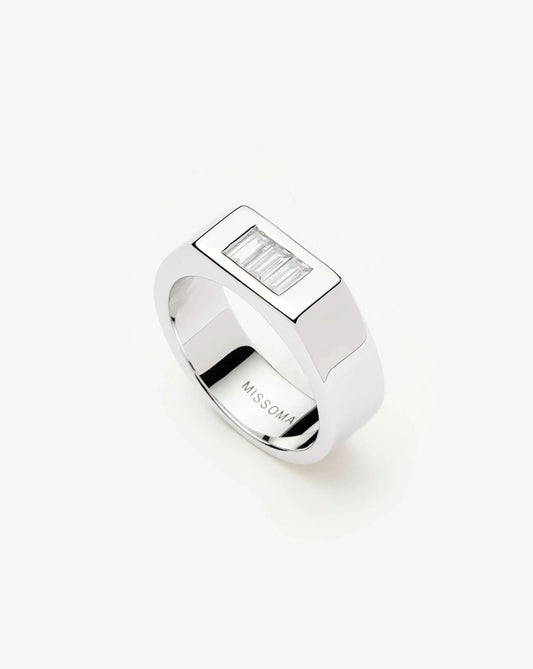 Lucy Williams Triple Stone Chunky Ring