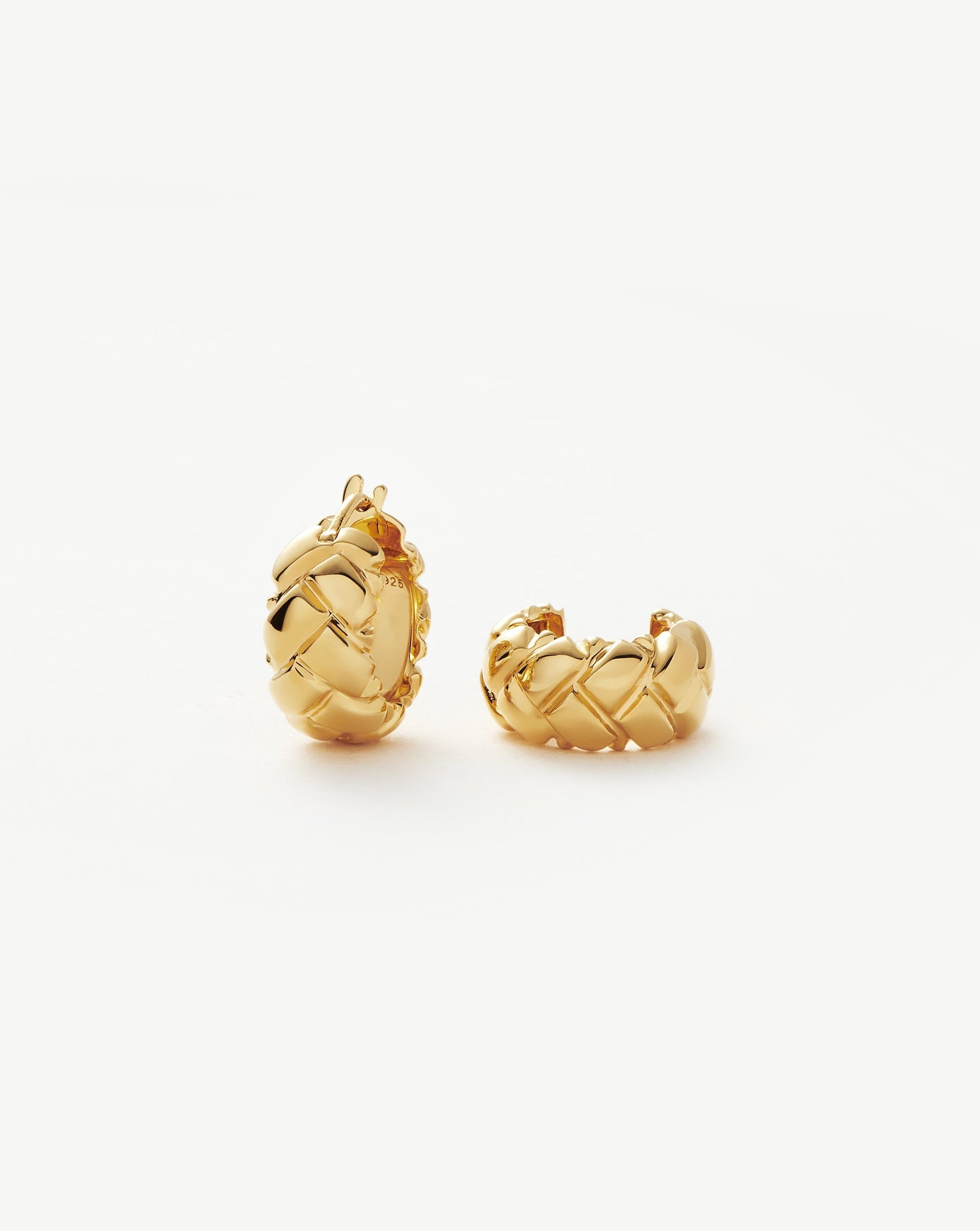 Lucy Williams Waffle Mini Hoop Earrings