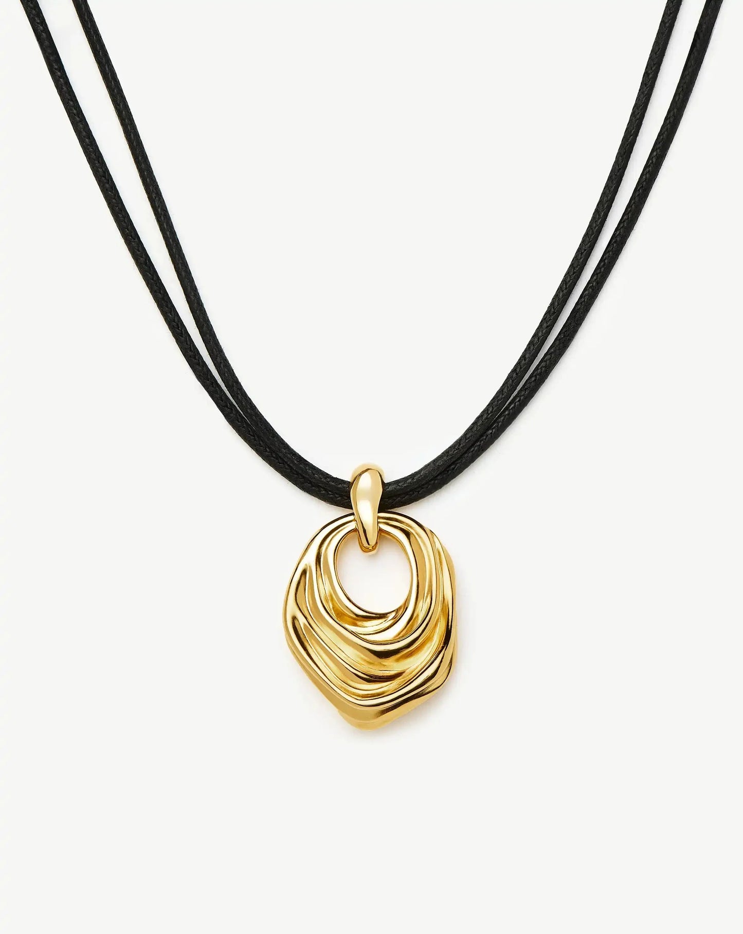 MARKGONG Draped Statement Cord Necklace